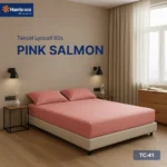 Drap giường Tencel - Pink Salmon